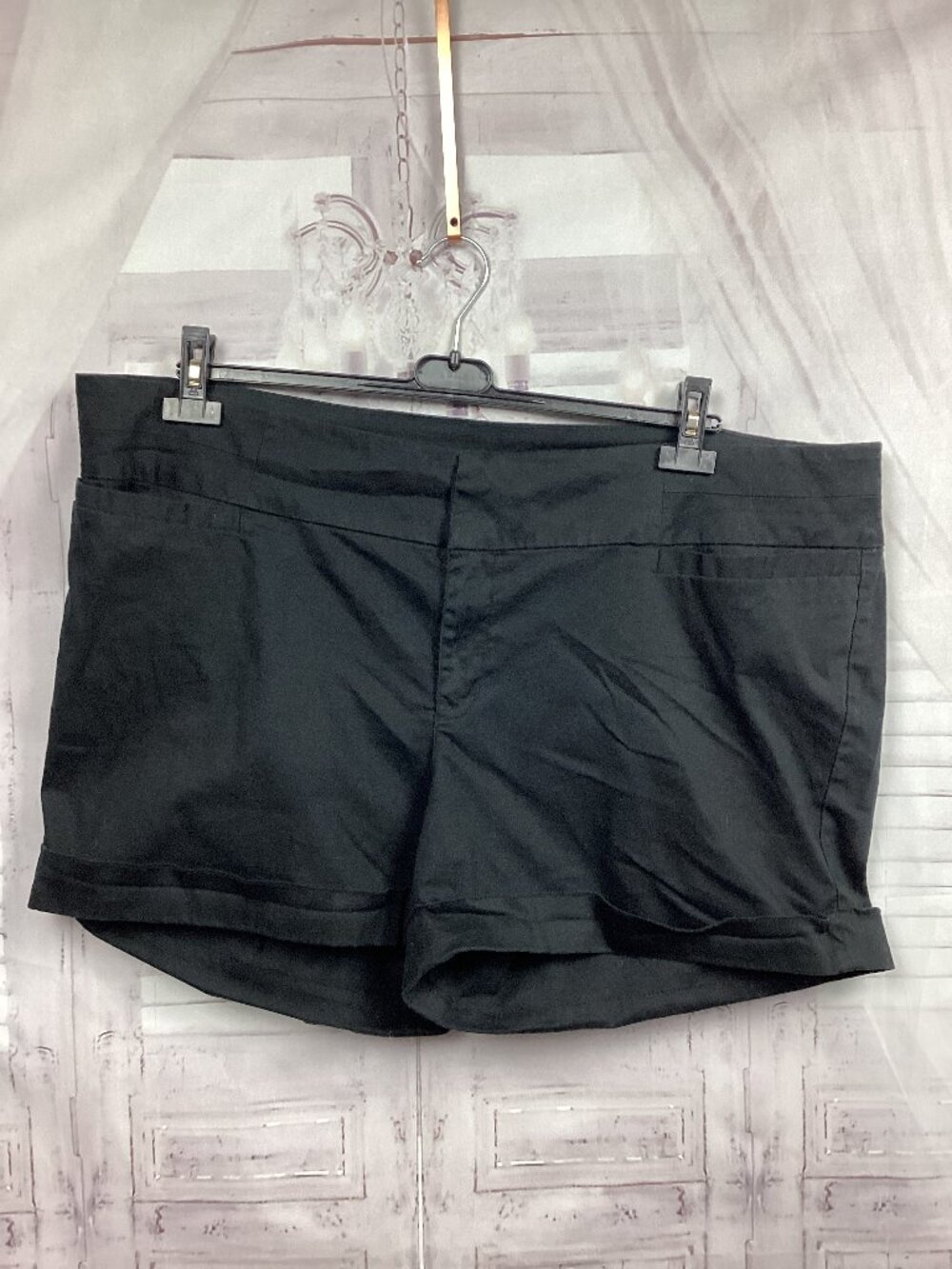 Torrid Black Cotton Blend Shorts 24